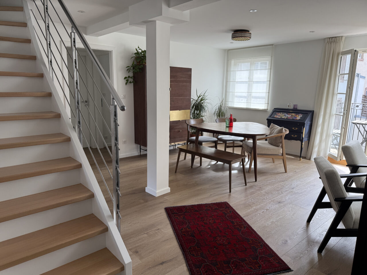 Magnifique duplex situé au coeur du centre ville et donnant sur une cour intérieure